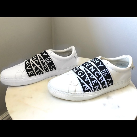 givenchy 4g webbing sneakers in leather